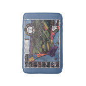 Los Angeles, Californië, Antiek luchtstad Kaart Badmat (Voorkant Verticaal)