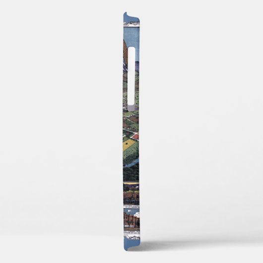 Los Angeles, Californië, Antiek luchtstad Kaart Case-Mate iPhone Case (Achterkant / Links)