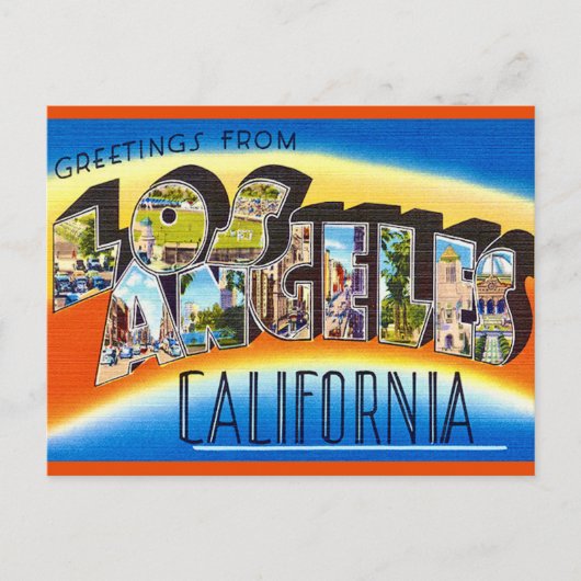 Los Angeles Californië Briefkaart (Voorkant)