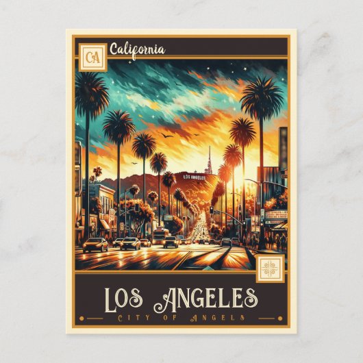 Los Angeles, Californië |  Briefkaart (Voorkant)