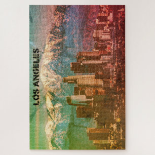 Los Angeles Californië in de winter van San Gabrie Legpuzzel