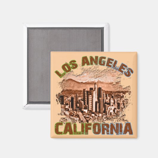 Los Angeles, Californië Magneet (Voorkant / Achterkant)