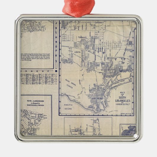 Los Angeles, Californië Metalen Ornament (Voorkant)