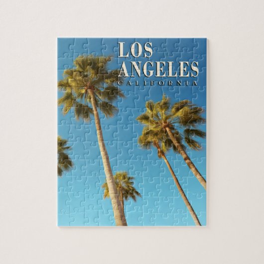  Los Angeles, Californië Palm Tree Travel Legpuzzel (Verticaal)
