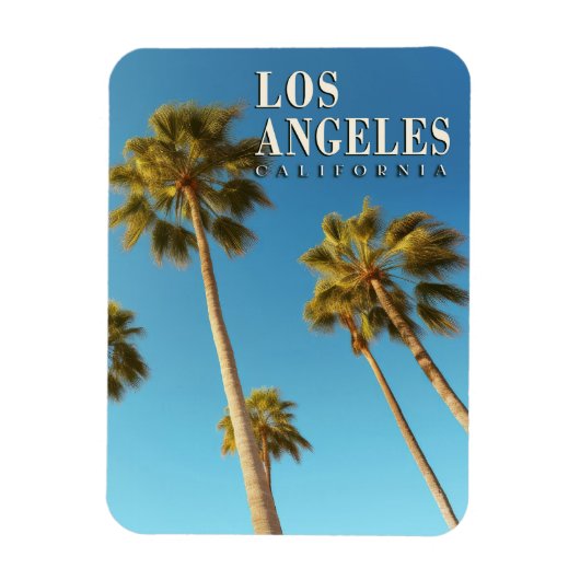 Los Angeles, Californië Palm Tree Travel Magneet (Verticaal)