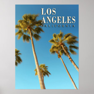 Los Angeles, Californië Palm Tree Travel Poster