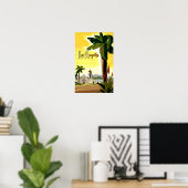 Los Angeles, Californië, reisposter. Poster (Thuiskantoor)
