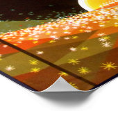 Los Angeles, Californië, reisposter. Poster (Hoek)