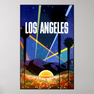 Los Angeles, Californië, reisposter. Poster