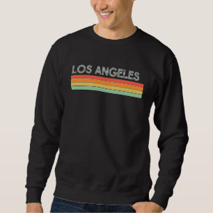 Los Angeles Californië Retro Regenboog Vintage Sta Trui