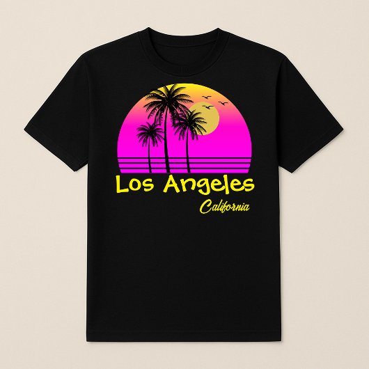 Los Angeles Californië Retro Sunset T-shirt