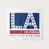 Los Angeles, Californië | Rode, witte en blauwe sk Wandkleed (Voorkant (horizontaal))