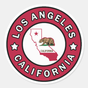 Los Angeles Californië Ronde Sticker