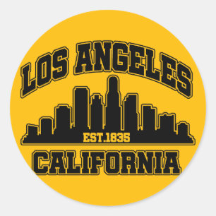 Los Angeles, Californië Ronde Sticker