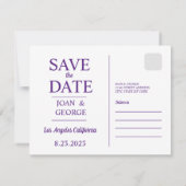 Los Angeles, Californië Save The Date (Achterkant)