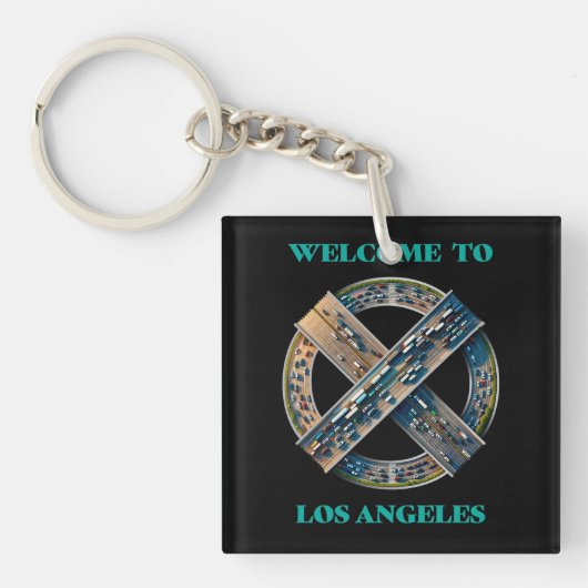 Los Angeles Californië Sleutelhanger (Voorkant)