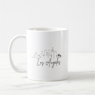 Los Angeles, Californië   Stad gestileerde skyline Koffiemok
