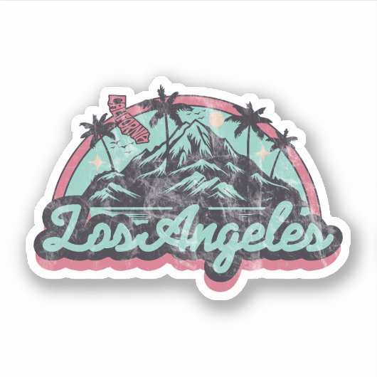 Los Angeles, Californië Sticker (Voorkant)