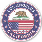 Los Angeles, Californië Sticker (Voorkant)