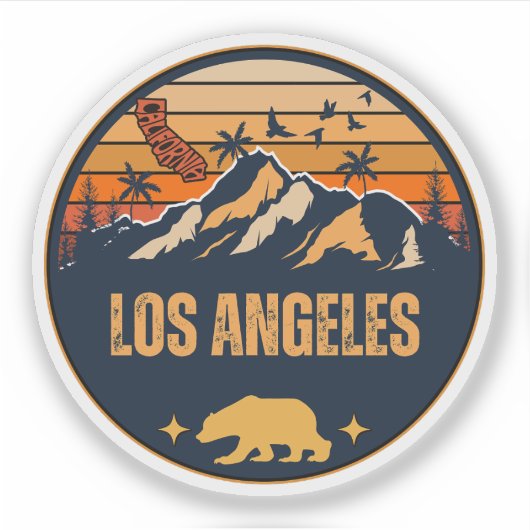 Los Angeles, Californië Sticker (Voorkant)