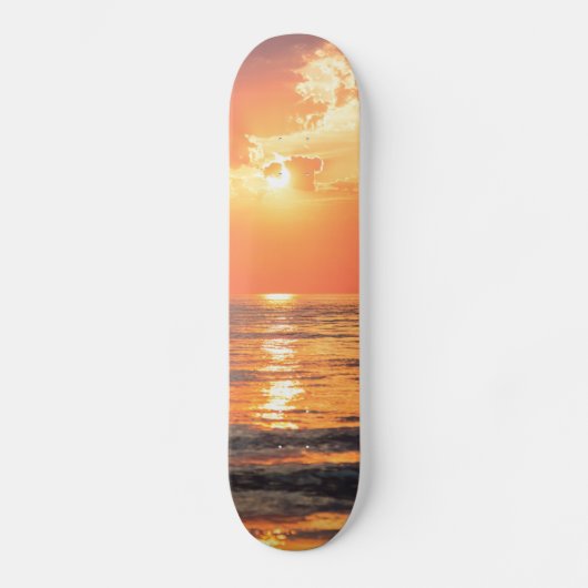 Los Angeles Californië-strand op zonsondergang Skateboard (Voorkant)