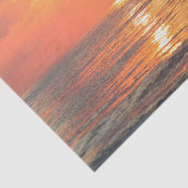 Los Angeles Californië-strand op zonsondergang Tissuepapier (Detail)