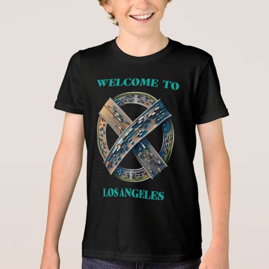 Los Angeles Californië Tri-Blend Shirt (Voorkant)