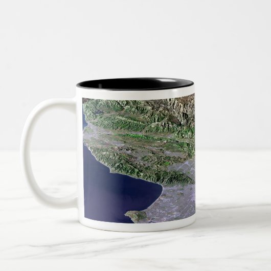 Los Angeles, Californië Tweekleurige Koffiemok (Links)