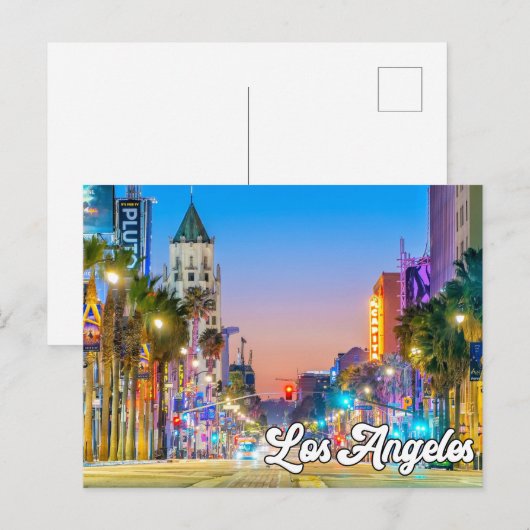 Los Angeles, Californië, Verenigde Staten Briefkaart (Voorkant / Achterkant)