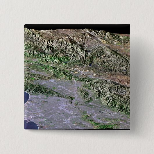 Los Angeles, Californië Vierkante Button 5,1 Cm (Voorkant)