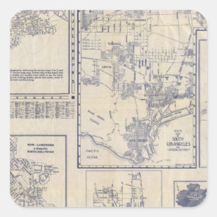 Los Angeles, Californië Vierkante Sticker