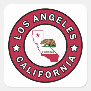 Los Angeles Californië Vierkante Sticker