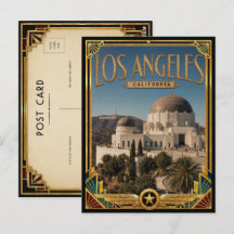 Los Angeles Californië Vintage Art Deco Gouden Tij