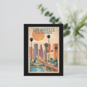 Los Angeles, Californië vintage illustratie, Briefkaart (Staand voorkant)
