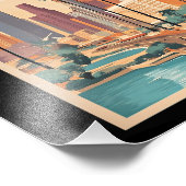 Los Angeles, Californië vintage illustratie, Foto Afdruk (Hoek)