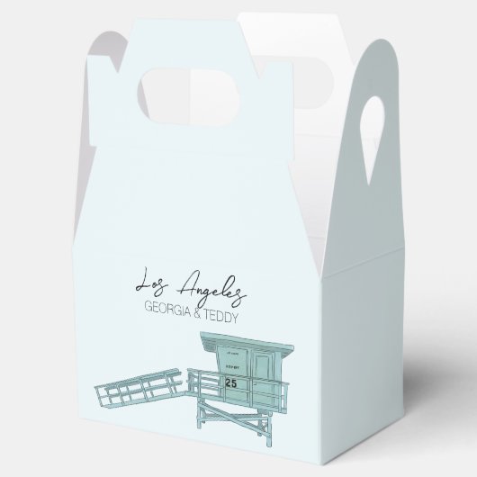 Los Angeles, Californië Wedding welkomsttas Bedankdoosjes (Geopend)