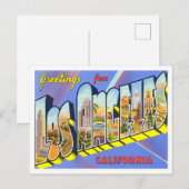 Los Angeles, Californische  Big Letters Briefkaart (Voorkant / Achterkant)