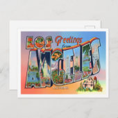 Los Angeles, Californische  Big Letters Briefkaart (Voorkant / Achterkant)