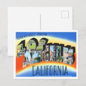 Los Angeles, Californische  Big Letters Briefkaart (Voorkant / Achterkant)