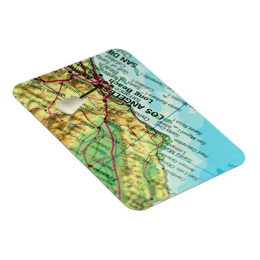 Los Angeles, Californische kaart Magneet (Rechterzijde)