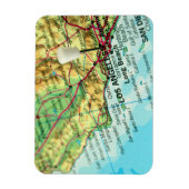 Los Angeles, Californische kaart Magneet (Verticaal)