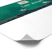 Los Angeles, Californische straatnaam Poster (Hoek)