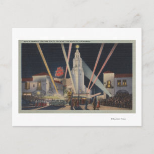 Los Angeles, CAPremier, Carthay Circle Theater Briefkaart