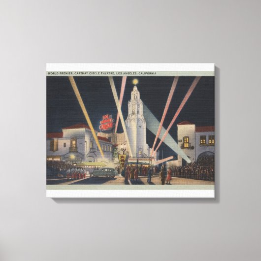 Los Angeles, CAPremier, Carthay Circle Theater Canvas Afdruk (Voorkant)