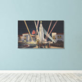 Los Angeles, CAPremier, Carthay Circle Theater Canvas Afdruk (Insitu (Houten vloer))