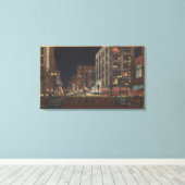 Los Angeles, CASouth Uitzicht of Broadway vanaf 6t Canvas Afdruk (Insitu (Houten vloer))