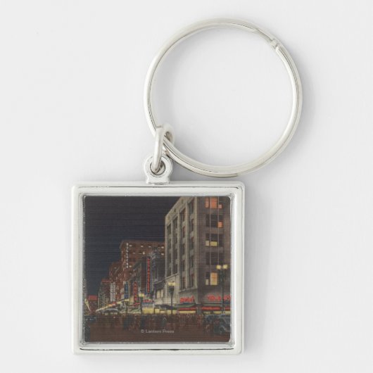 Los Angeles, CASouth Uitzicht of Broadway vanaf 6t Sleutelhanger (Voorkant)