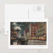 Los Angeles, CAStreet-Uitzicht van Broadway op Briefkaart (Voorkant / Achterkant)