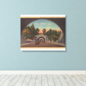 Los Angeles, CATunnel Uitzicht van het Elysiaanse  Canvas Afdruk (Insitu (Houten vloer))