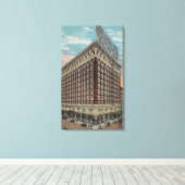 Los Angeles, CAView of the Hotel Rosslyn Canvas Afdruk (Insitu (Houten vloer))